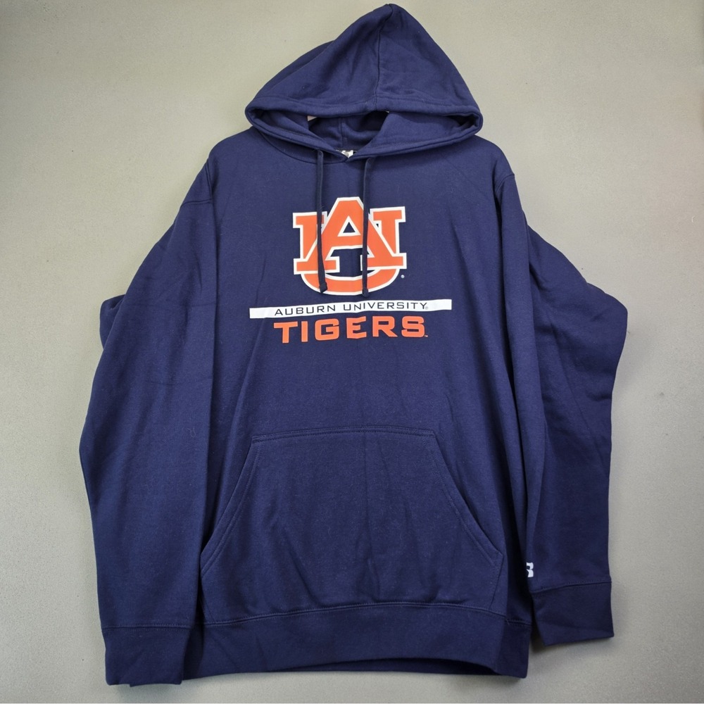Russell Auburn Tigers Hoodie Mens Large Navy Blue NWT NCAA University Pullover